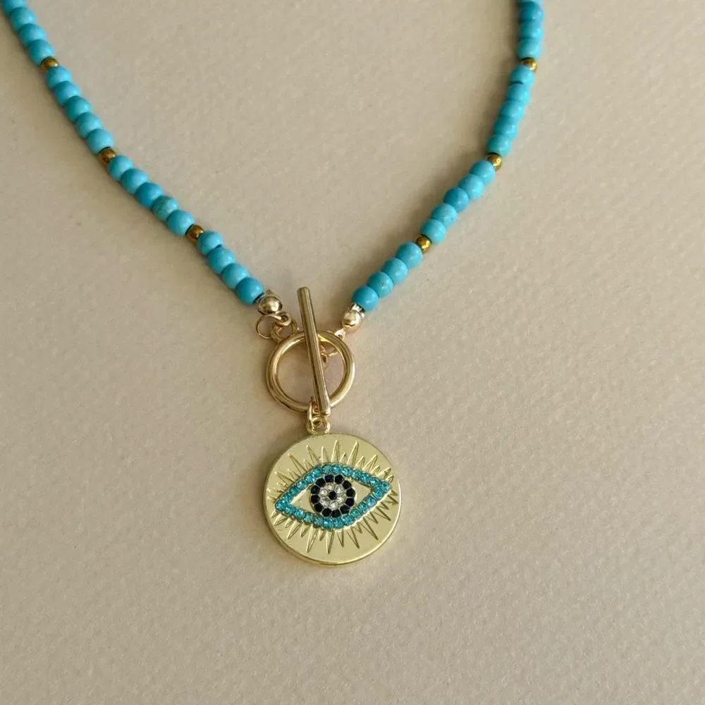 Evil Eye Pendant Necklace N1789
